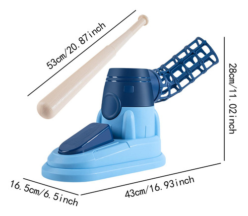 Máquina De Arremesso De Beisebol, De Lançador De Azul