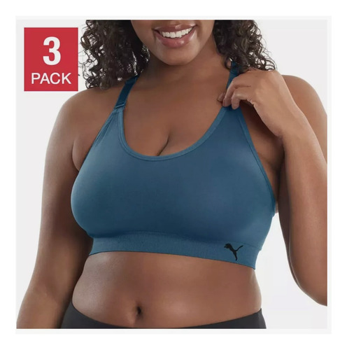 Brasier Top Puma Ejercicio Copas Removibles 3pz 100% Origina