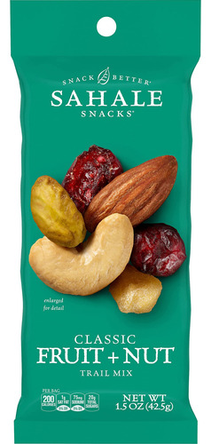 Sahale Snacks Classic Fruit And Nut Trail Mix, 1.5 Onzas (pa