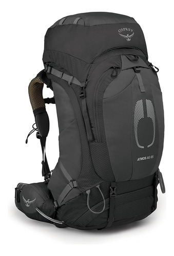 Osprey Atmos Ag 65l Mochila Mochilera Para Hombre, Negro, Gr