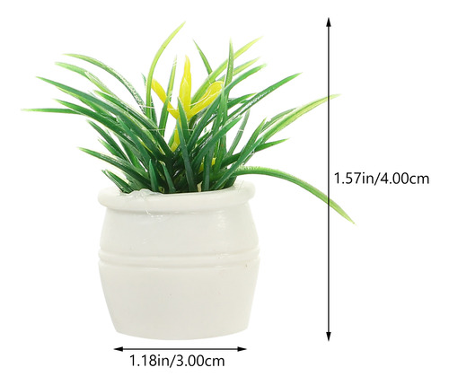 Mini Bonsái Artificial Para Decoración De Casa En Maceta, 3