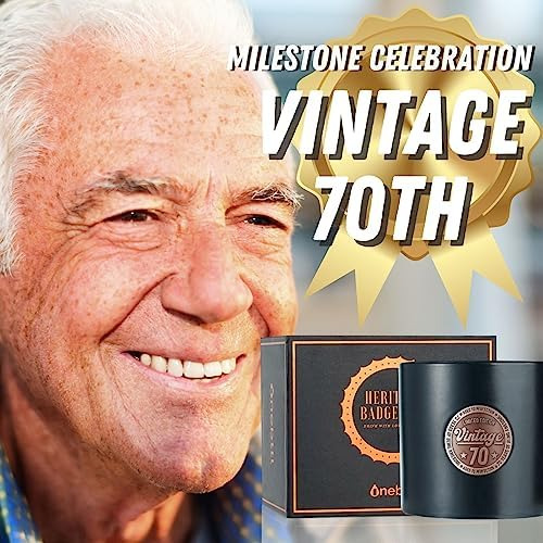 Regalos Onebttl De 70 Cumpleaños Para Hombre Y Mujer, Vintag