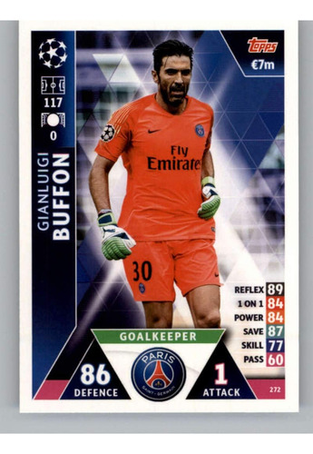 Topps Uefa Champions League Match Attax 272 Gianluigi Buffon