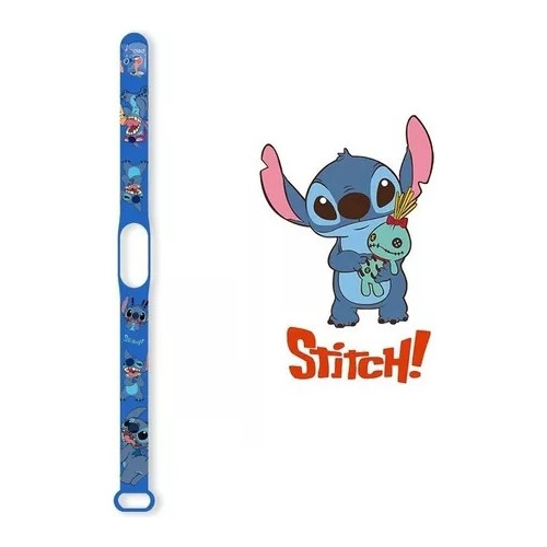 Correa Pulso Banda Estampada Stitch Para Mi Band 7/6/5