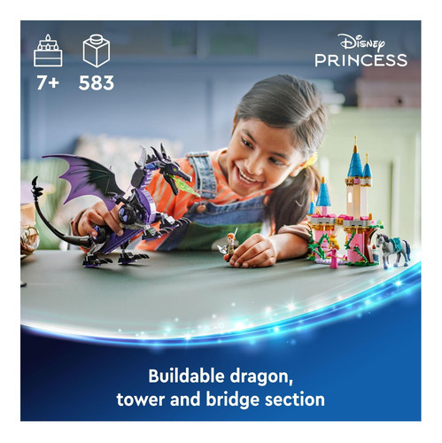 Edifício Lego Disney Princess Dragon Form Para E De