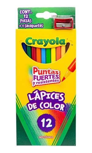 Colores Crayola Con 12 Redondos (modelo 68-4012)
