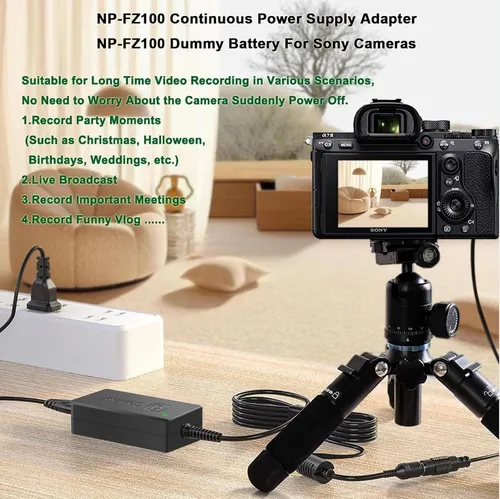 Adaptador Corriente Directa Para Sony Fz-100 A7iii-iv A6600