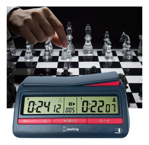 Relógio Para Xadrez Digital Jaehrig Padrão Chess Oficial