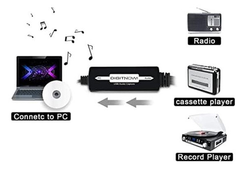 Digitnow Usb Audio Capture Capture Captador Para Cintas De Y
