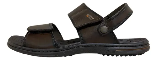 Sandália masculina hotsell couro legítimo pegada