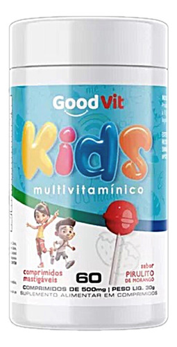 Kit 2 Good Vit Kids 60 Comprimido Mastigaveis Sabor Pirulito