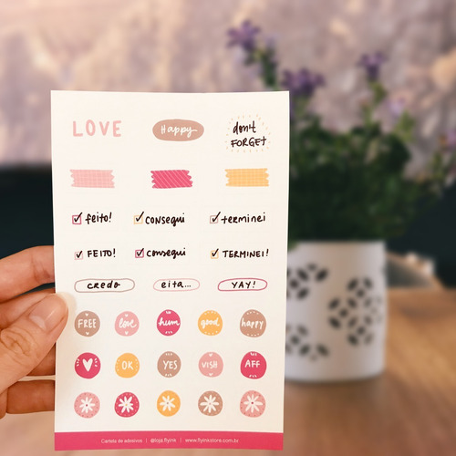 Kit Com 4 Cartelas De Adesivos
