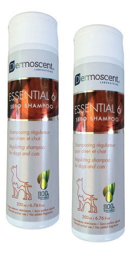 Pack De 2 Essential 6 Sebo Shampoo 200 Ml Perro Gato