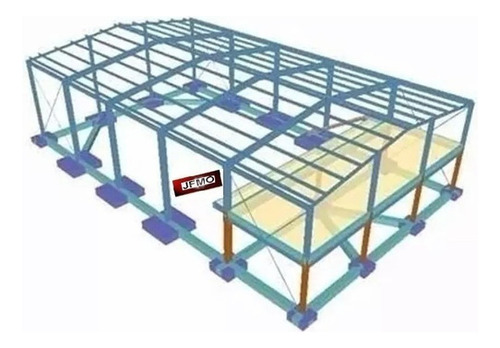 Planos Estructura Metalica Galpones Diseño C1