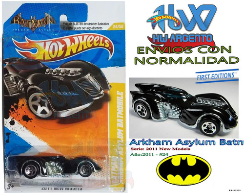 Hot Wheels Hwargento Arkham Asylum Batmobile B499 2011 Hwa