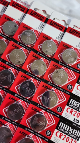 Pila Maxell Cr2032 De Lithium 3v Batería Caja 100 Unidades