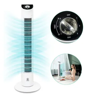 Ventilador De Torre Cm-top Portátil Oscilación Oficina Hogar
