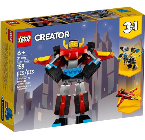 Lego 31124  Creator Robot Invencible 3 En 1 /6+ Anos /159 Pz