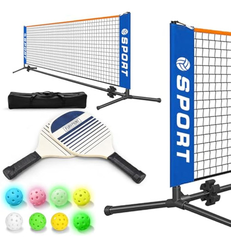 Juego De Equipo De Red De Pickleball Portátil De