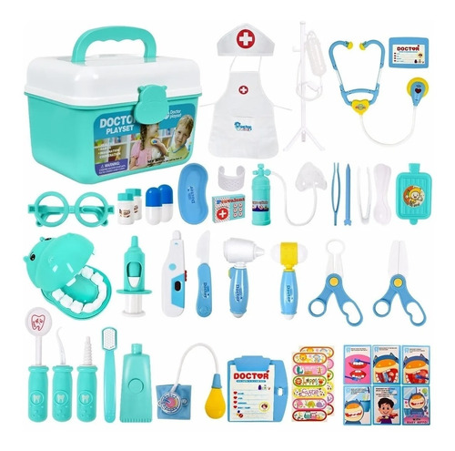 Play Doctor Medical Box Accesorios 44 Piezas Juguete