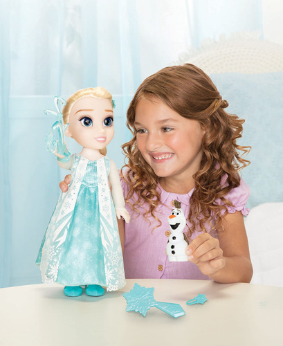 Muñeca Disney Frozen Elsa Classic Cantando Con Figura De Ola