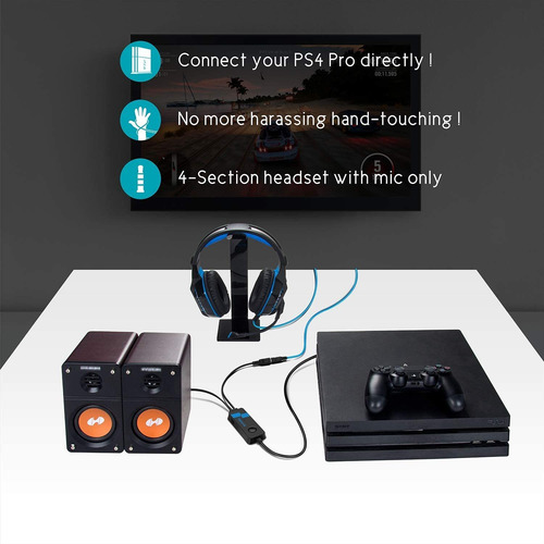 Imagen 5 de 7 de Tarjeta De Sonido Para Juegos Externos Para Auriculares Ps