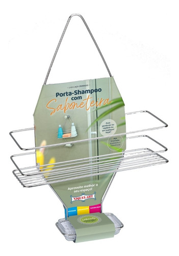 Porta Shampoo Suporte Para Pendurar No Registro Aço Cromado