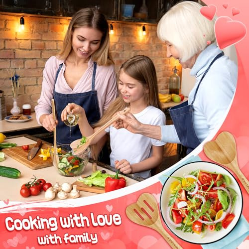 Cucharas De Madera Con Forma De Corazón Para Cocinar, 2 Unid