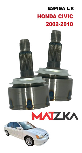 Espiga L/r E26 I24 058 Seguro Medio Civic 1.8l 2002-----2010