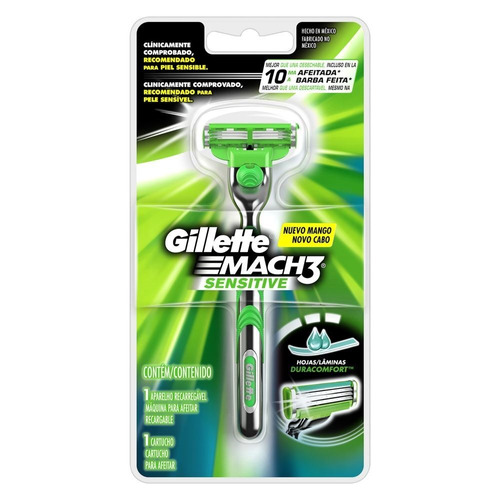 Afeitadora Gillette Mach3 Sensitive