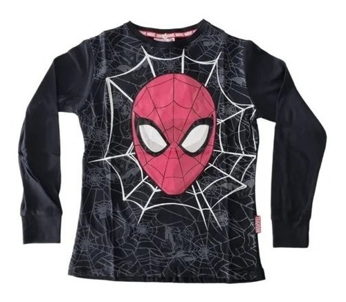 Remeras Niño Manga Larga Spiderman Original Marvel®