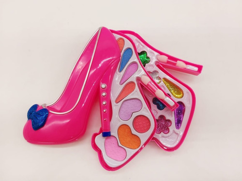 Kit Maquiagem Unicornio Infantil Rosa Pink Formato De Sapato | Mercado Livre
