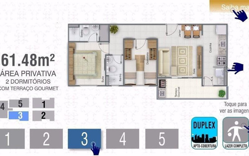 Apartamento Com 2 Dormitórios À Venda, 64 M² Por R$ 260.000,00 - Vila Guilhermina - Praia Grande/sp - Ap4921