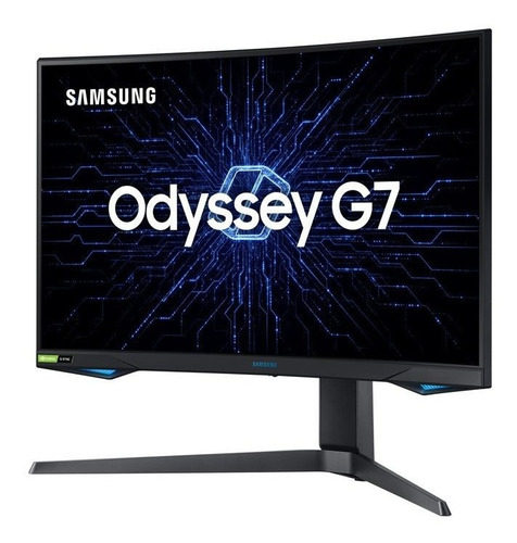 Imagem 2 de 4 de Monitor Gamer Curvo Samsung Odyssey 27 Lc27g75 240hz 1ms Hdm