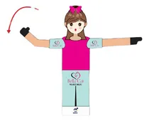 Comprar Boneco Chama Cliente Femenino Biruta Completo Com Motor