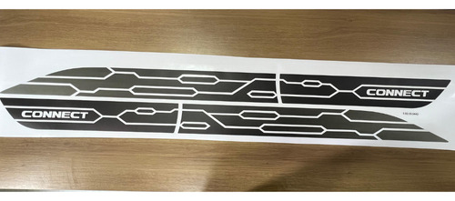 Kit Adesivo Faixa Cinza Vw Up! Connect 2018 19 20 2021 Preto