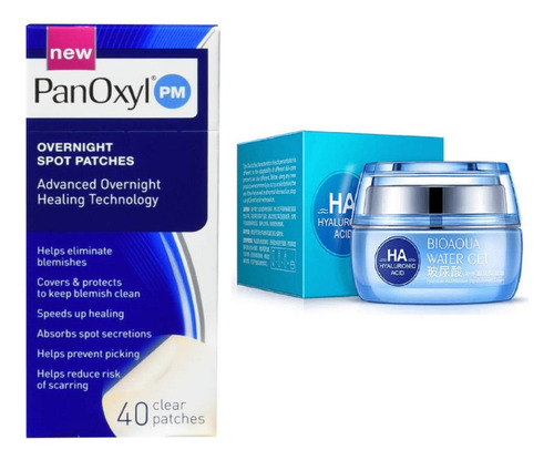 Pack Parches Para El Acne Panoxyl Y Crema Hidratante Bioaqua