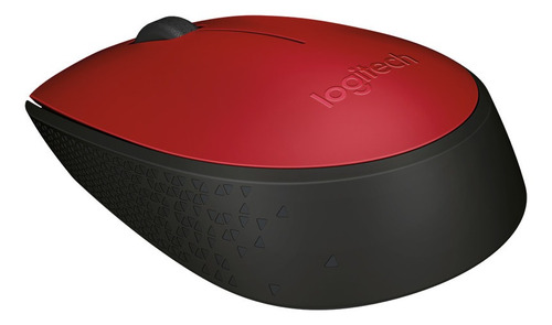 Mouse inalámbrico Logitech M170 rojo y negro