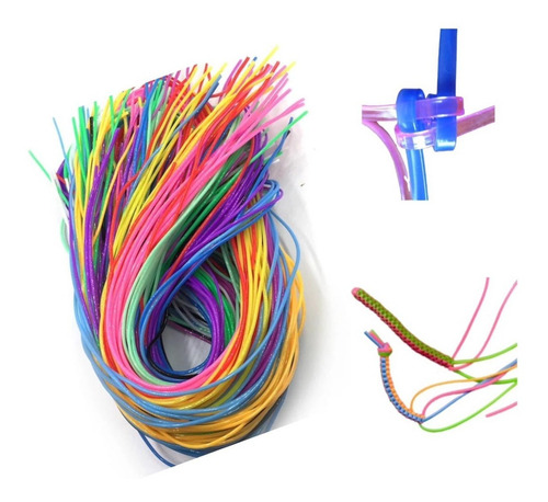 24 Cordon De Plastico Para Tejer Pulsera Juguete Premio May
