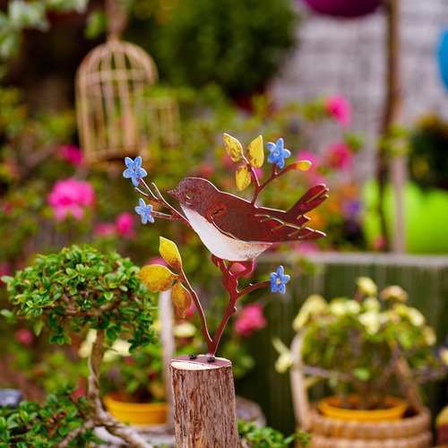 Estacas De Metal M3yard Para Decoración De Pájaros Para Jard