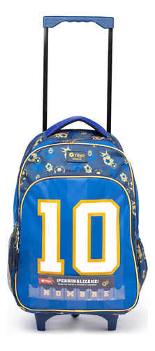 Mochila Escolar Filgo Starpak 18'' Carrito Diseño Infantiles Diseño De La Tela Futbol Azul