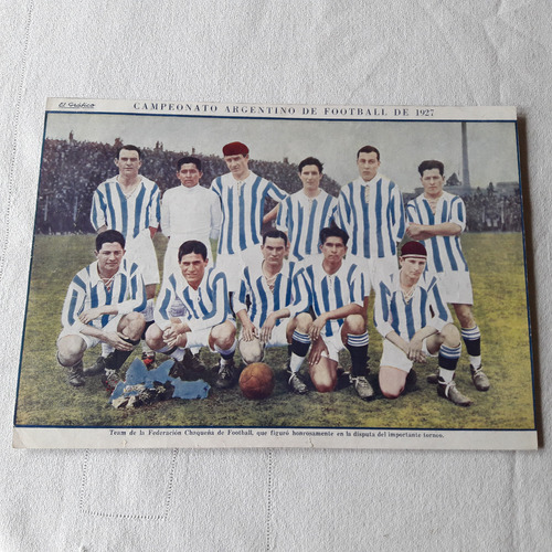 Poster Campeonato Argentino De Footbal 1927 El Grafico