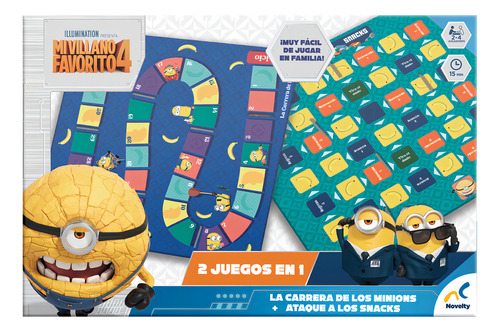 Juego De Mesa 2 En 1 Mi Villano Favorito Caja Cartón