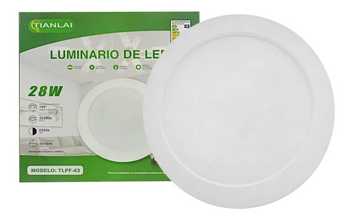Plafon Luminario Led 28w/140w Empotrar Spot Blanco Ajustable Color Blanco