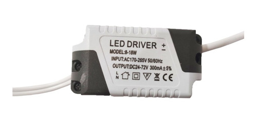 X5 Led Driver 8w-18w Dc 300ma Transformador 