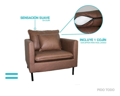 Silla Sillón Oficina Individual Económico Resistente Cojín