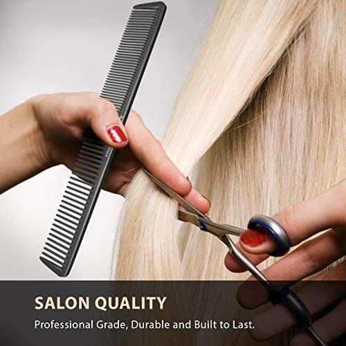 Peine Para Cortar El Pelo (paquete De 2), Color Negro De Car