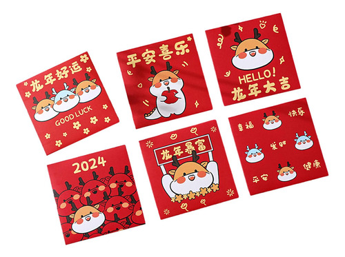 Sobres Rojos De Año Nuevo Lunar Chino, Paquetes Estilo A