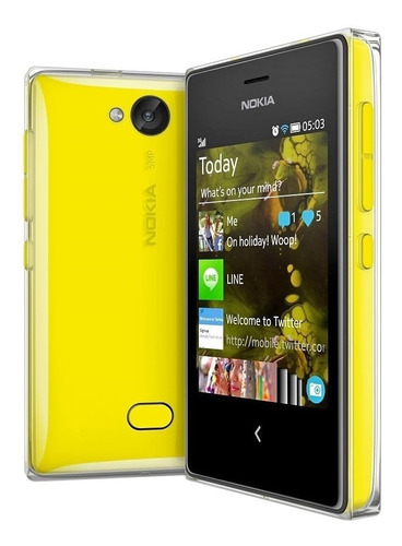 Nokia Asha 503 5 MB  amarillo 128 MB RAM