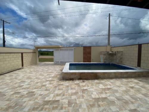 Imagem 8 de 11 de Casa No Bairro Tupy, Em Itanhém, Litoral Sul De São Paulo, Localizado Lado Praia, Ficando À 1.500 Metros Do Mar. Imóvel Com 150 M² De Área Total, Sendo 80 M² De Área Construída. Possui Piscina, Churra